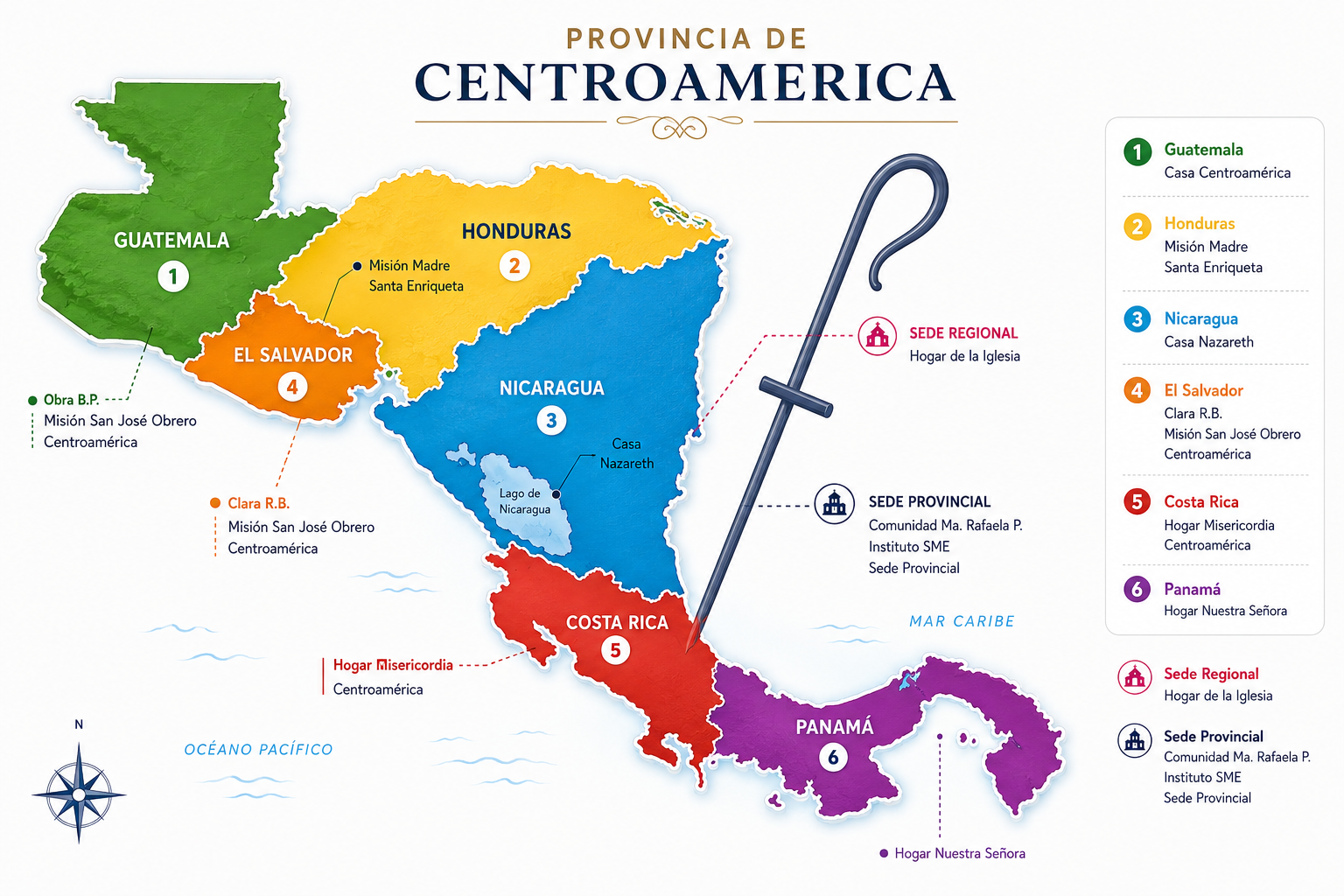 Mapa de Centroamérica